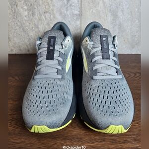 Brooks Ghost 16 Men's Running Shoes Size 9 Gray Yellow Nitrogen Injected